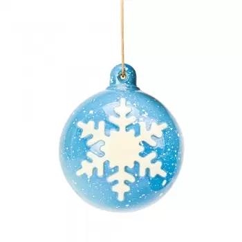 Professional Magnetic 3D Polycarbonate Snowflake Baubles Christmas Ornament Chocolate Mold - ø 60 mm x h 72 mm - 6 cavity - 47gr