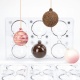 Martellato 20SR105 Professional Magnetic 3D Polycarbonate Classic Baubles Christmas Ornament Chocolate Mold - ø 60 mm x h 72 ...
