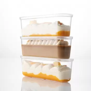 Lid for Plastic XL Eclair Gelato Ice Cream Cups - Pack of 100