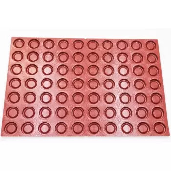 SILMAE Professional Silicone Pastry Mold - Easy Pie - Ø45x12mm - 70 cavity - 14ml