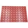 SILMAE Professional Silicone Pastry Mold - Easy Pie - Ø45x12mm - 70 cavity - 14ml