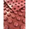 SILMAE Professional Silicone Pastry Mold - Mini Pebbles - Ø30X14.60 mm – 96 cavity - 8.3 ml