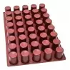 SILMAE Professional Silicone Pastry Mold - Cylinder - Ø53.5X70 mm - 40 cavity - 144ml