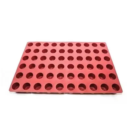 SILMAE Professional Silicone Pastry Mold - Cylinder - Ø40X40 mm – 60 cavity - 50.2 ml
