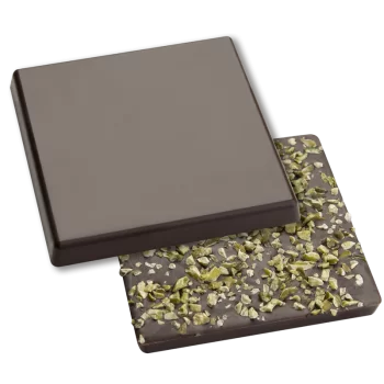 Hans Brunner HB-9141-PC Thermoformed Polycarbonate Chocolate Tablet Mold - Square - 945 x 945 x 10 mm, - 100 gr - 2 cavities ...