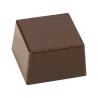 Hans Brunner HB-9145-S Professional Polycarbonate Chocolate Tablet Mold - Cube - 25 x 25 x 15 mm - 10 gr - 28 cavities - 275 ...
