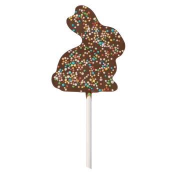 Hans Brunner HB-9158-PC Thermoformed Polycarbonate Chocolate Lollipop Mold - Lolly Sitting rabbit - 66 x 56 x 10 mm - 25 gr4 ...