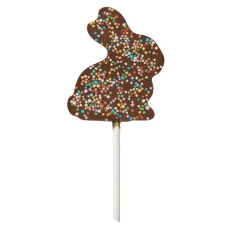 Hans Brunner HB-9158-PC Thermoformed Polycarbonate Chocolate Lollipop Mold - Lolly Sitting rabbit - 66 x 56 x 10 mm - 25 gr4 ...
