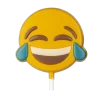 Hans Brunner HB-9132-PC Thermoformed Polycarbonate Chocolate Lollipop Mold - Lolly Funny Emoji - 61 x 55 x 10 mm - 25 gr - 4 ...