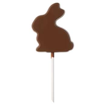 Hans Brunner HB-9158-PC Thermoformed Polycarbonate Chocolate Lollipop Mold - Lolly Sitting rabbit - 66 x 56 x 10 mm - 25 gr4 ...