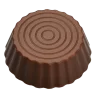 Professional Polycarbonate Chocolate Mold - Round Spiral Cups - 51x51x16mm - 30 gr - 8 cavities - 275 x 135 x 24 mm