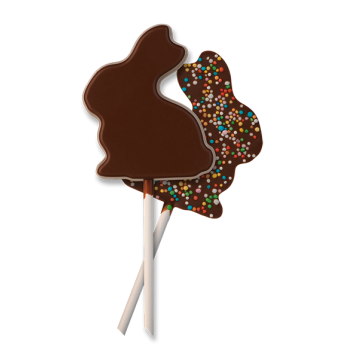 Hans Brunner HB-9158-PC Thermoformed Polycarbonate Chocolate Lollipop Mold - Lolly Sitting rabbit - 66 x 56 x 10 mm - 25 gr4 ...