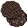 Hans Brunner HB-9118-PC Thermoformed Polycarbonate Chocolate Tablet Mold - Waffle - 120 x 120 mm x 9 mm - 100 gr - 2 cavities...