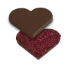 Hans Brunner HB-9115-PC Thermoformed Polycarbonate Chocolate Tablet Mold - Heart - 107 x 123 x 10 mm -100 gr - 2 cavities - 2...