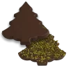 Thermoformed Polycarbonate Chocolate Tablet Mold - Christmas Tree - 146 x 120 x 10 mm - 100 grs - 2 cavities - 275 x 175 x 24 mm