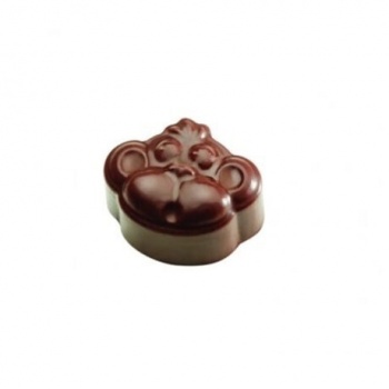 Pavoni PC35 Pavoni Italia Chocolate Monkey Praline Mold - 1.2" x 1" x 0.75" - 0.35oz - 21 cavity Themed Molds