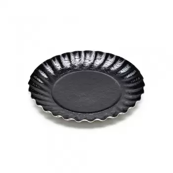 Black Round laminated Swirled Monoportion Board - 9.7cm - 3 1/8'' - 100pcs