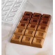Pavoni PC5051FR Pavoni Polycarbonate Maxi Choco Chocolate Bar Mold by Davide Comaschi - 250 x 150 x h 20mm - 1 cavity - 600gr...