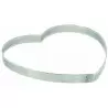 Pastry Chef's Boutique 06585 Stainless Steel Perforated Heart Tart Ring - 14cm x h 2cm Other Shaped Rings