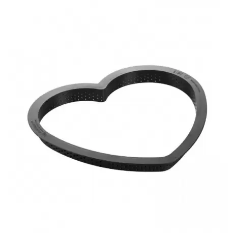 Silikomart 52.407.20.0065 Silikomart Professional Amore Heart Tart Ring - 205mm x 190mm x h 20mm Round Tart Ring