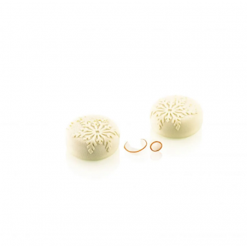 Silikomart 36.405.87.0065 Silikomart Professional Snow 110 Single Portion Mold - Ø 70mm x h 30mm - 660ml Silikomart Silicone ...