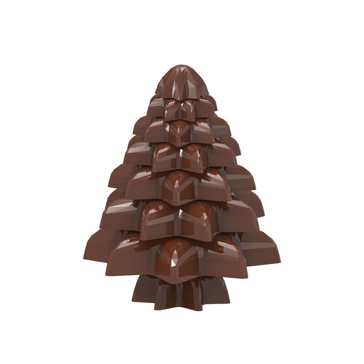 Chocolate World CW12071 Polycarbonate Christmas Tree Stars Chocolat