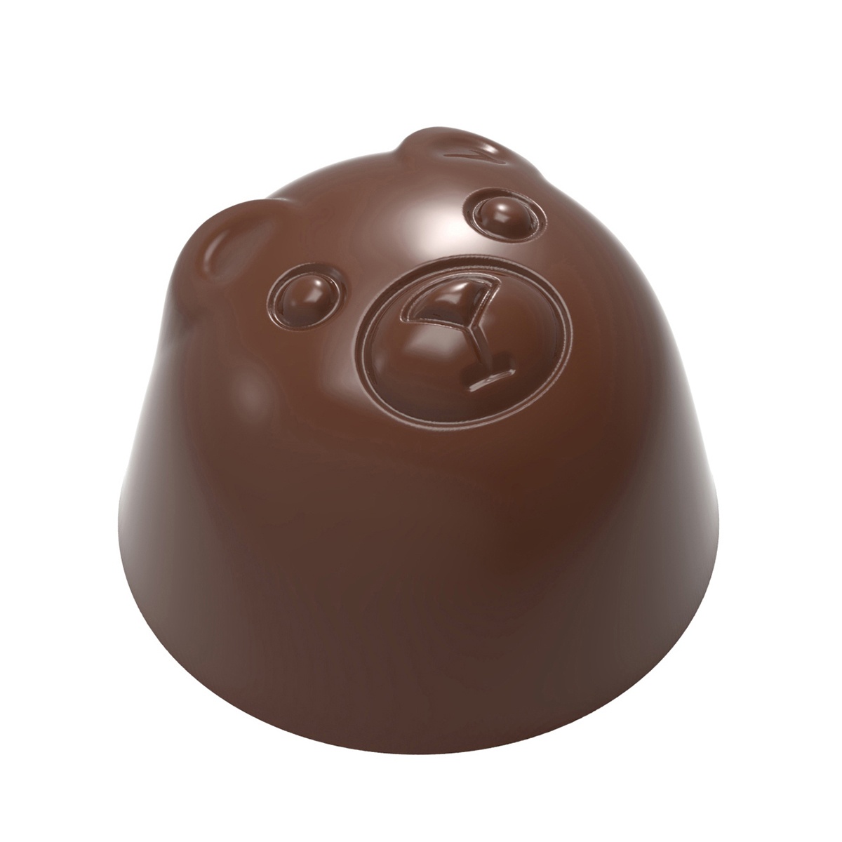Chocolate World CW12118 Polycarbonate Domed Bear Praline Chocolate