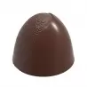 Chocolate World CW12092 Polycarbonate American Semi-Textured Dome Truffle Chocolate Mold - 27m x 27mm x h 22.5mm - 24 cavity ...