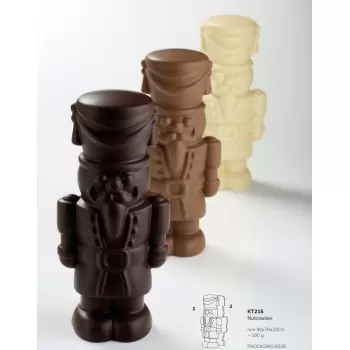Pavoni Thermoformed Chocolate Nutcracker Mold - 90mm x 70mm x h 200mm - 180g