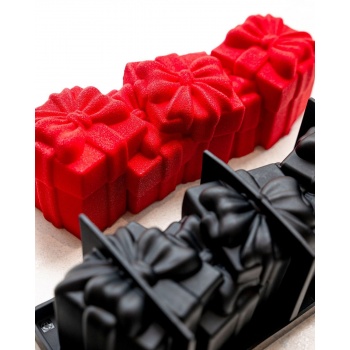 Pavoni KE091 Pavoni Entremet Christmas Gift Yule Log Cake Mold - FOR YOU - 250mm x 85mm x h 85mm - 1100ml Silicone Log Molds