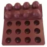 Mae 011681 SILMAE Professional Silicone Pastry Mold - Half Spheres - Ø35mm x 28mm – 28 cavity - 20ml SILMAE Flexible Molds