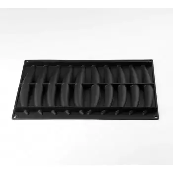 Pavoflex Professional Silicone Mold - Vanilla by Cédric Grolet - 225mm x 32mm x h 35mm - 10 cavity - 80ml