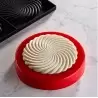 Pavoni Silicone Top Decoration Molds for Monoportions -TWIRL by Emmanuele Forcone - Ø mm 140mm × h 10mm - 2 cavity - 120ml