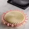 Pavoni Silicone Top Decoration Molds for Entremets - TWIRL by Emmanuele Forcone - Ø mm 160mm × h 10mm - 160ml