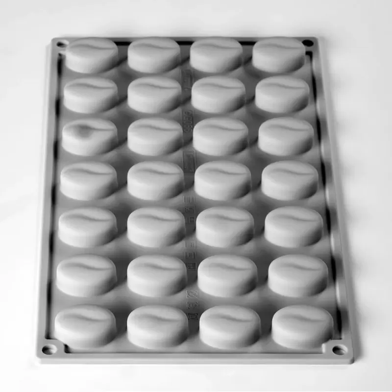 Pavoni Italia Mini Coffee 3D Decoration Silicone Mold by Fabrizio Fiorani - 32mm x 24mm x h 13mm - 28 cavity - 6ml