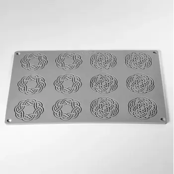 Pavoni Italia Optique Decoration Silicone Mold by Paolo Griffa - Ø mm x 55mm x h 2mm - 12 cavity