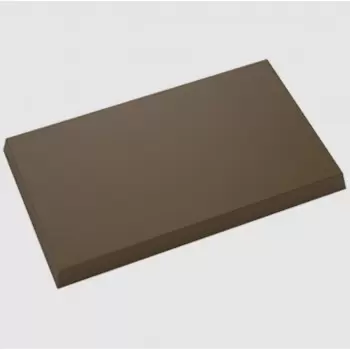 Polycarbonate Large Flat Rectangular Base Shaped Chocolate Bark Mold - 292 x 173 x 21mm - 1200gr - 1 Cavity