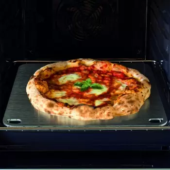 Stainless Steel Pizza Cooking Plate - 40cm x 35cm