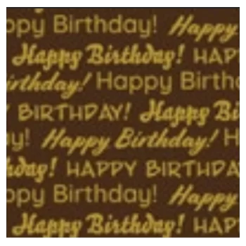 Happy Birthday Chocolate Transfer Sheets - 300 mm x 400 mm - 10 sheets