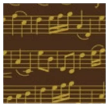 Music Notes Chocolate Transfer Sheets - 300 mm x 400 mm - 10 sheets
