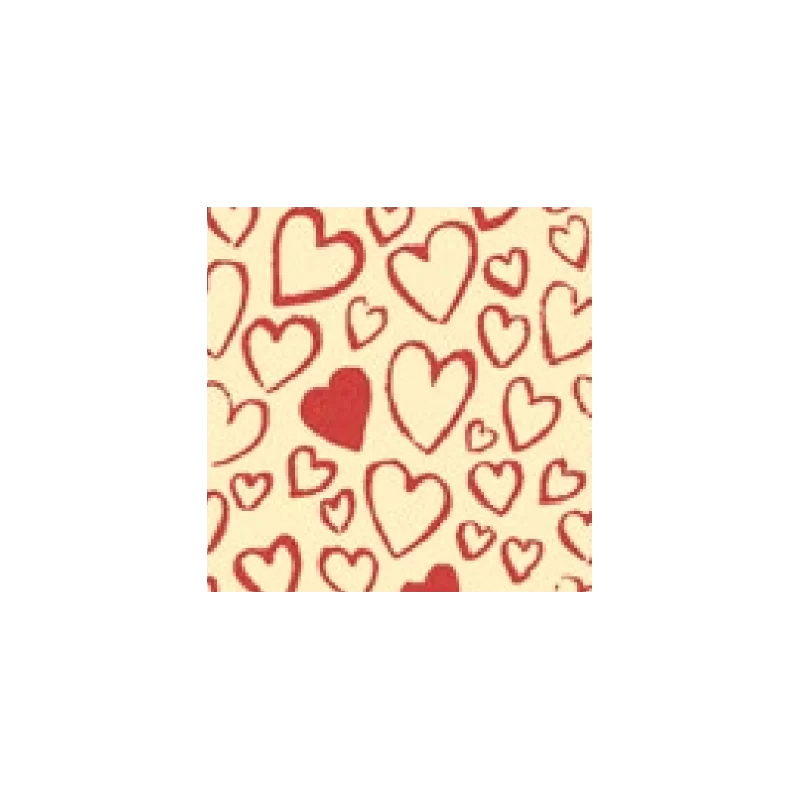 Hearts of Love 2 Chocolate Transfer Sheets - 300 mm x 400 mm - 10 sheets