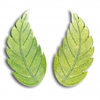 Feathery Fern Leaf Imprint Silicone Decoration Stamp - 2 piece mold - 150mm x 75mm