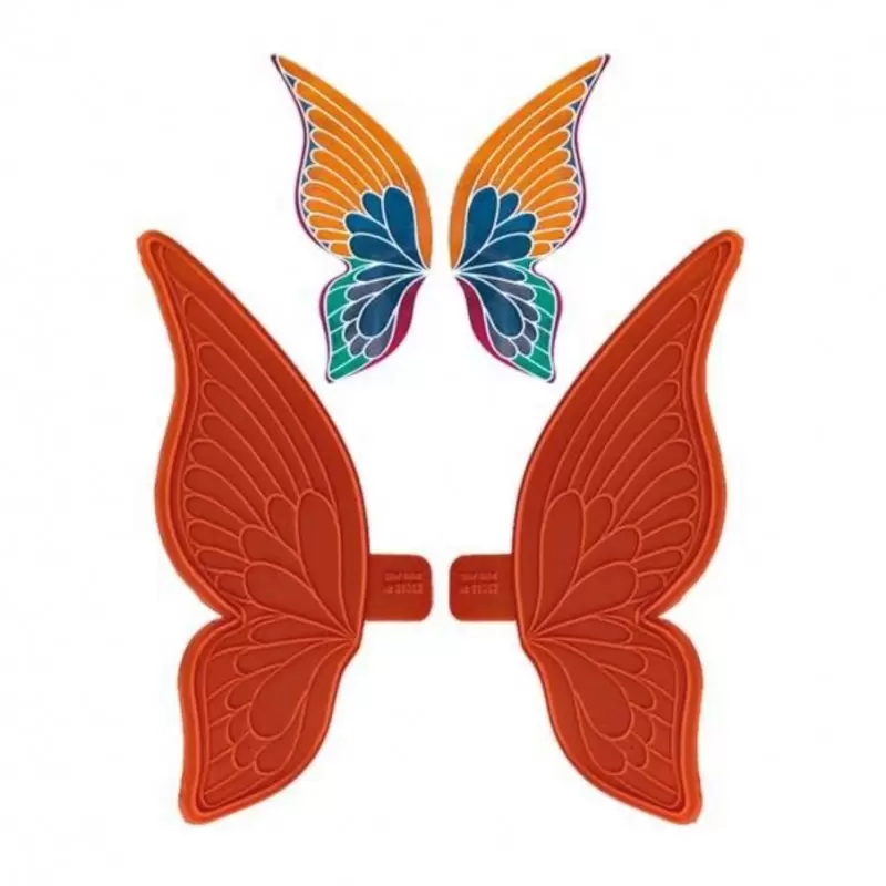 Large Butterfly Wing Silicone Decoration Stamp - 2 piece mold - 300mm x 270mm