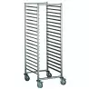 Baker Trolley Rolling Cart Rack with Scaled Shelves - 15 Shelves - 40 cm Side Entrance - French Size