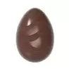 Polycarbonate Wave Pattern Chocolate Egg Mold - 33mm x 23mm x h 12mm - 6gr - 24 cavity