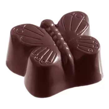 Polycarbonate Butterfly Chocolate Mold - 38mm x 27mm x h 16mm - 15gr - 32cavity