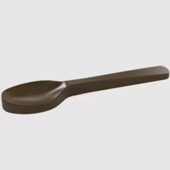 Polycarbonate Chocolate Spoon Mold - 115mm x 25mm x h 8mm - 9gr - 10 cavity