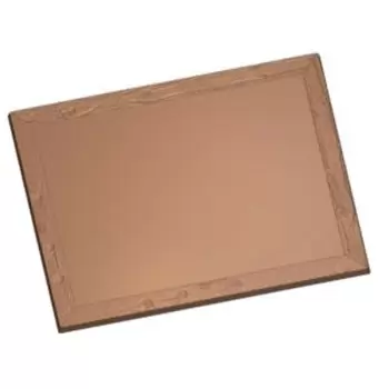 Polycarbonate Blackboard Chocolate Tablet Bar Mold - 155mm x 120mm x h 5mm - 2 cavity - 93gr