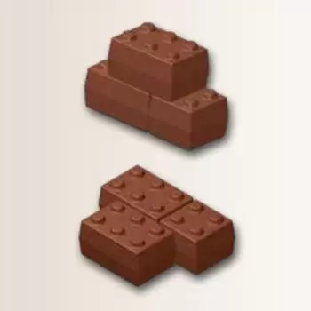 Polycarbonate Toy Brick Blocks Mold - 20-40mm x 20mm - 24 cavity