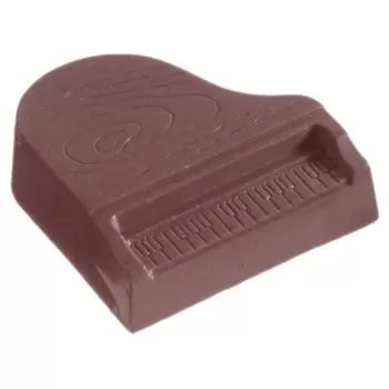 Polycarbonate Piano Chocolate Mold - 37mm x 36mm x h 12mm - 15gr - 24 cavity
